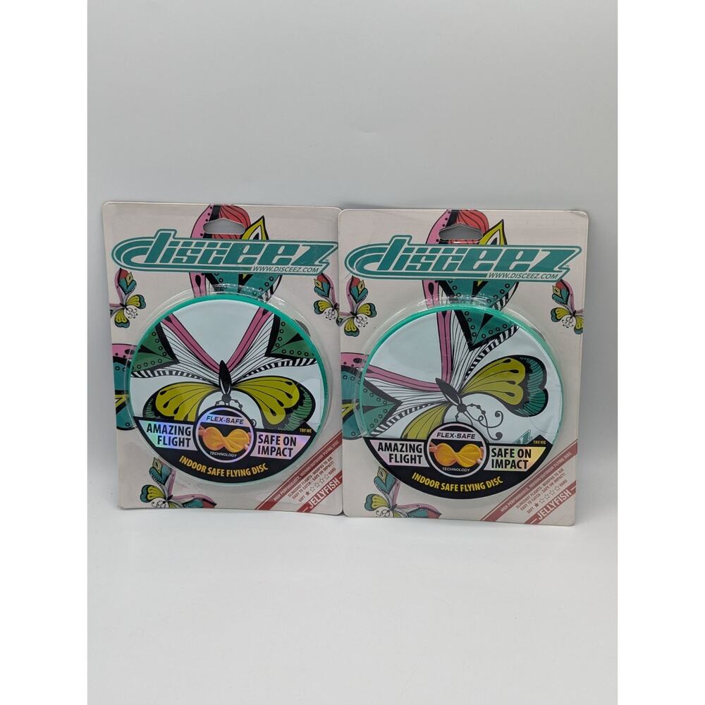 2-Pack Disceez Indoor Safe 5" Flying Discs 2018 Series 1 Jellyfish New